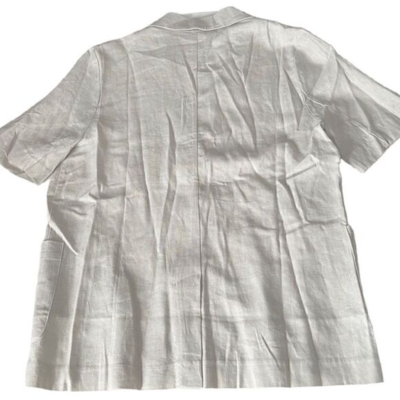Double Zero Navy Blue and Khaki Linen Button Up Bundle of Tops Size Medium NWT - Picture 13 of 16